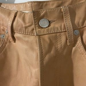 Helmut Lang Femme Bootcut Leather Pants